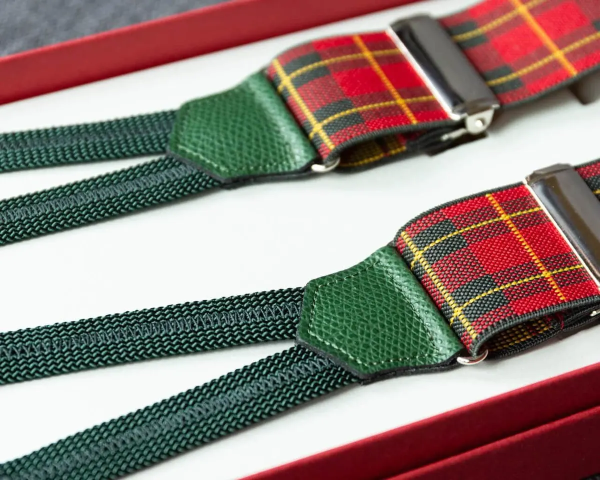Hosenträger Flex Tartan Red Classic