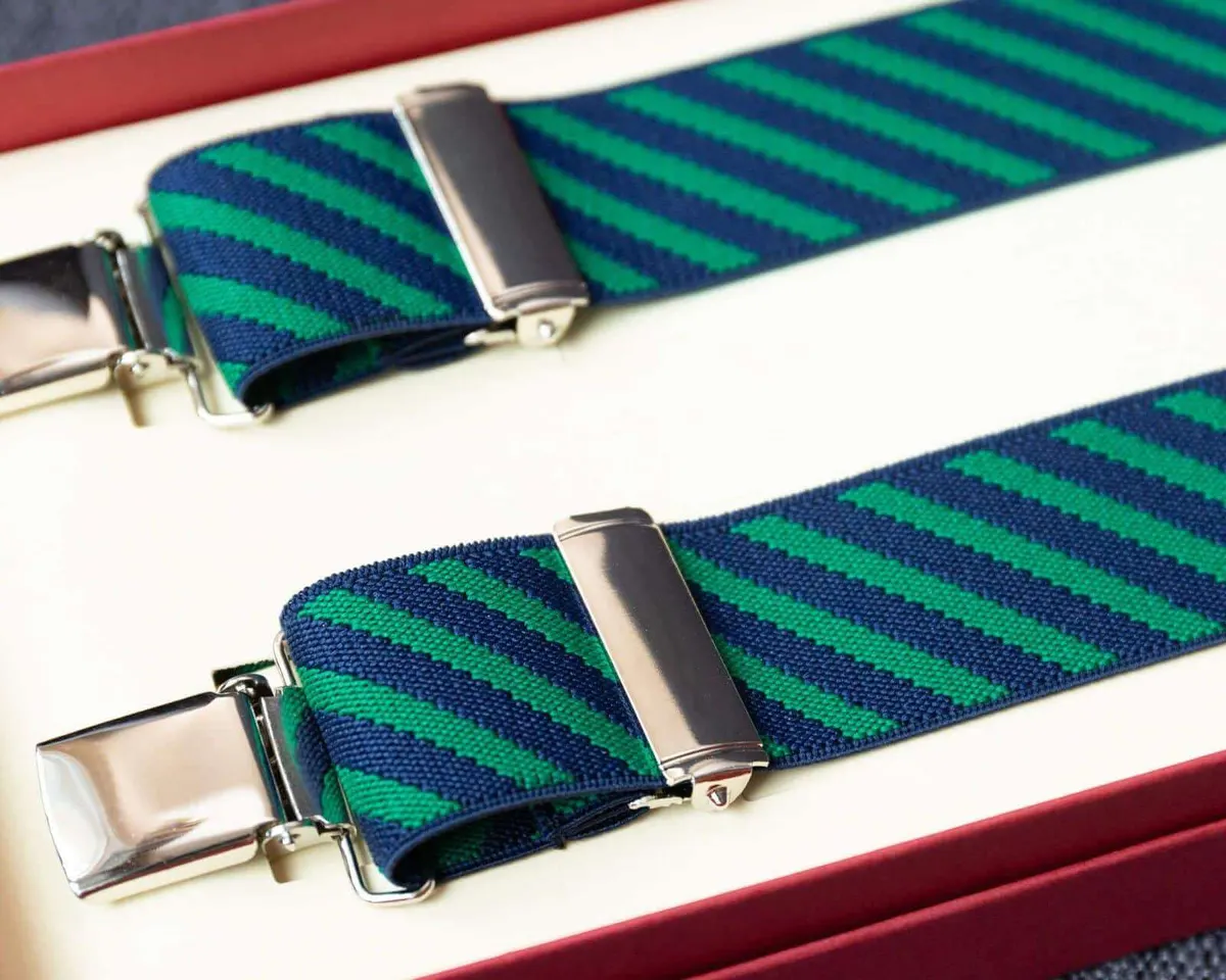 Hosenträger Flex Vertical Green Clips