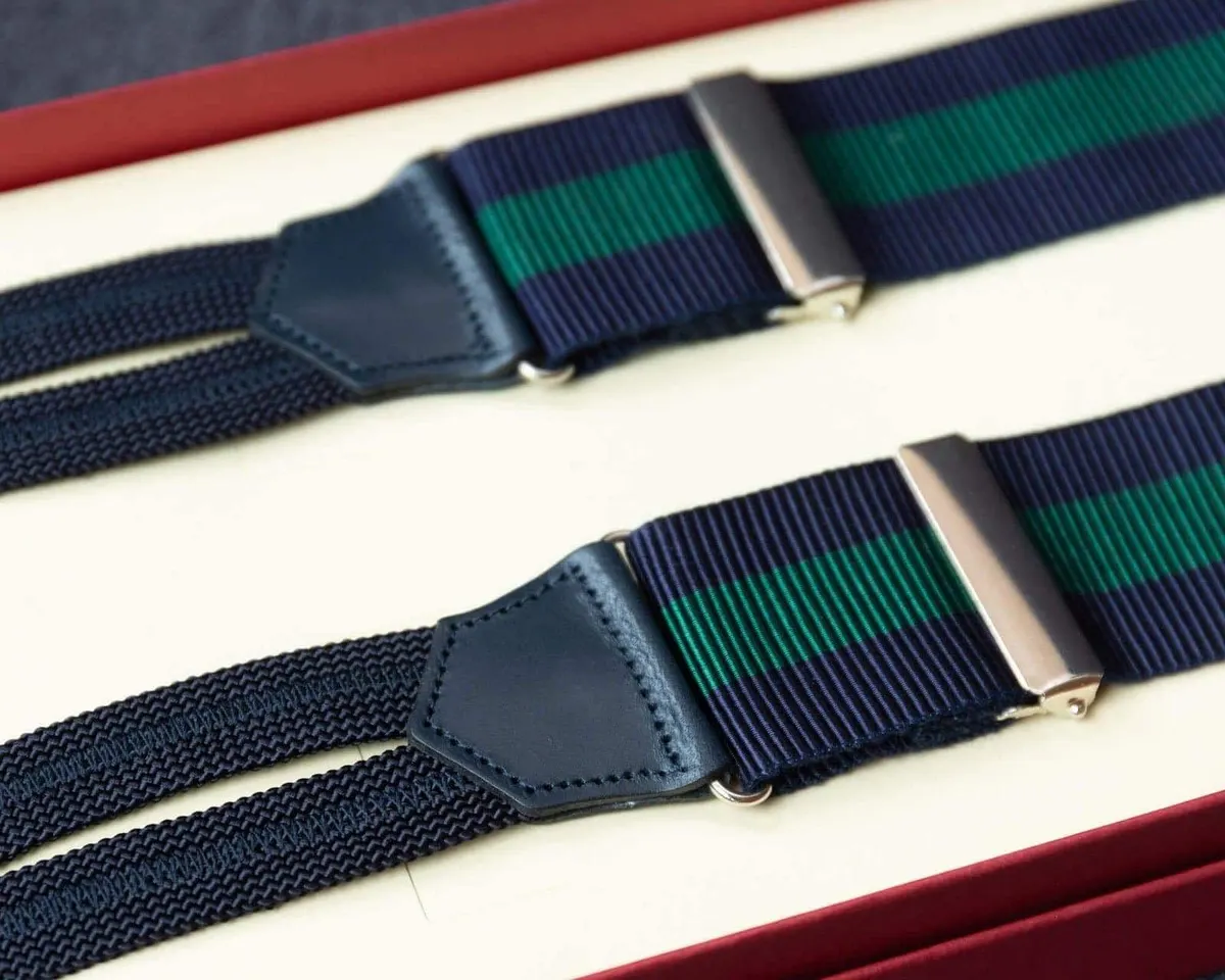 Hosenträger Ripsband Blue Classic
