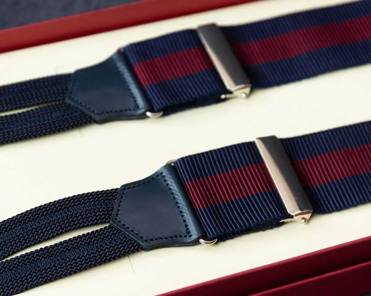 Hosenträger Ripsband Claret Classic