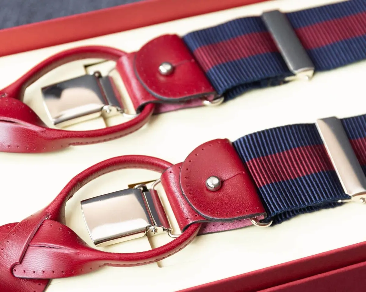 Hosenträger Ripsband Claret Combine