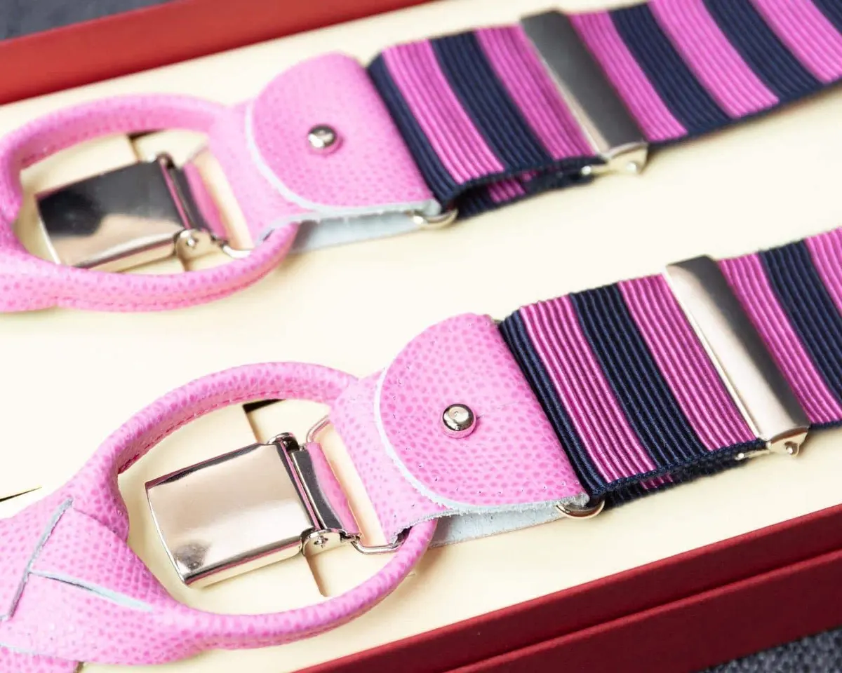 Hosenträger Ripsband Pink Combine