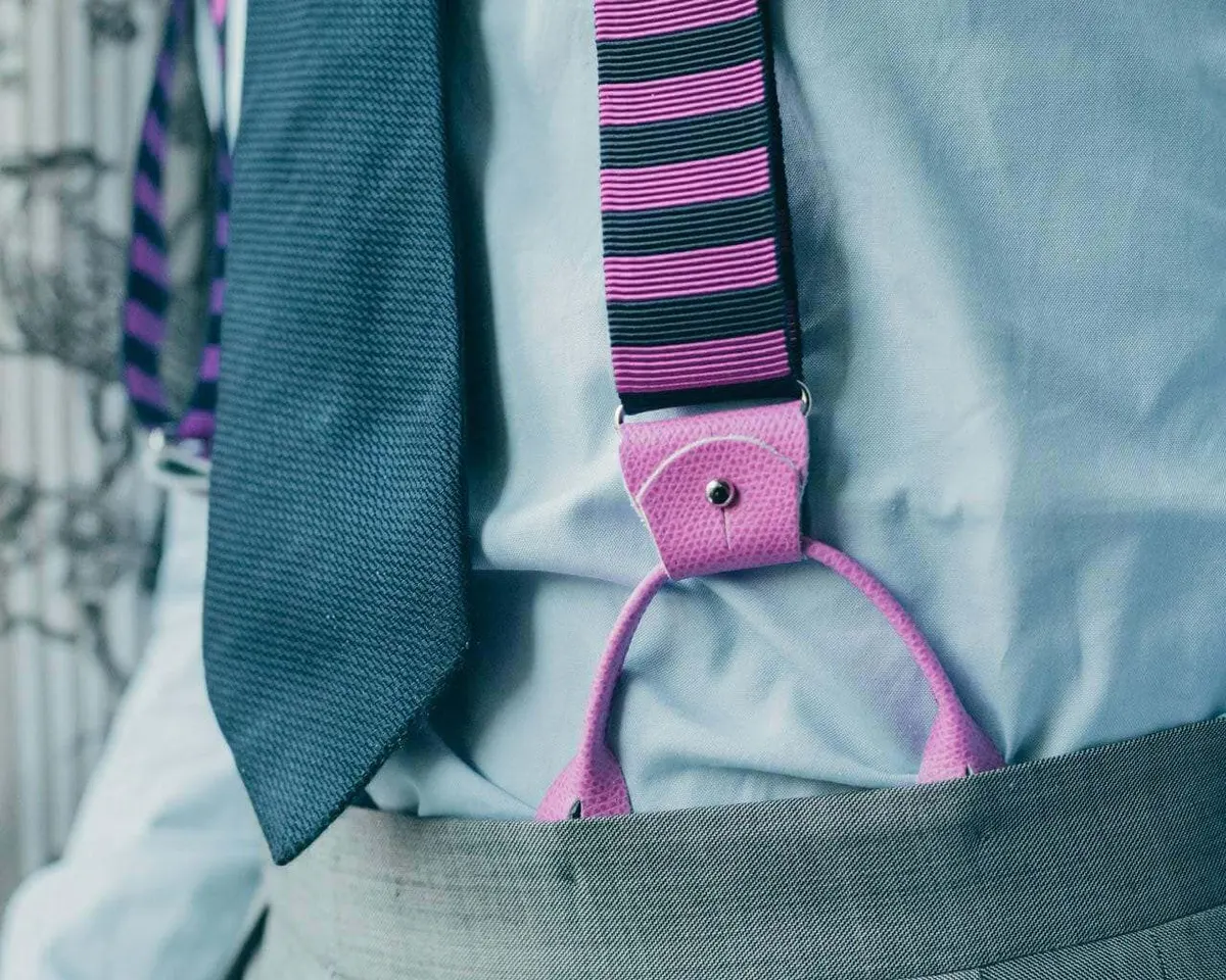 Hosenträger Ripsband Pink Combine - Ansicht 3