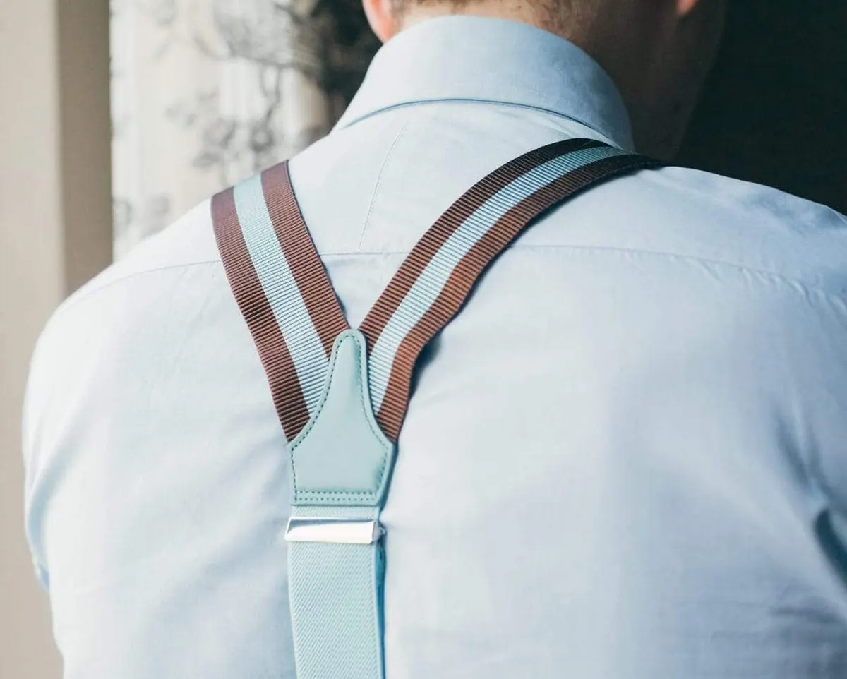 Hosenträger Ripsband Powder Blue Classic - Ansicht 4