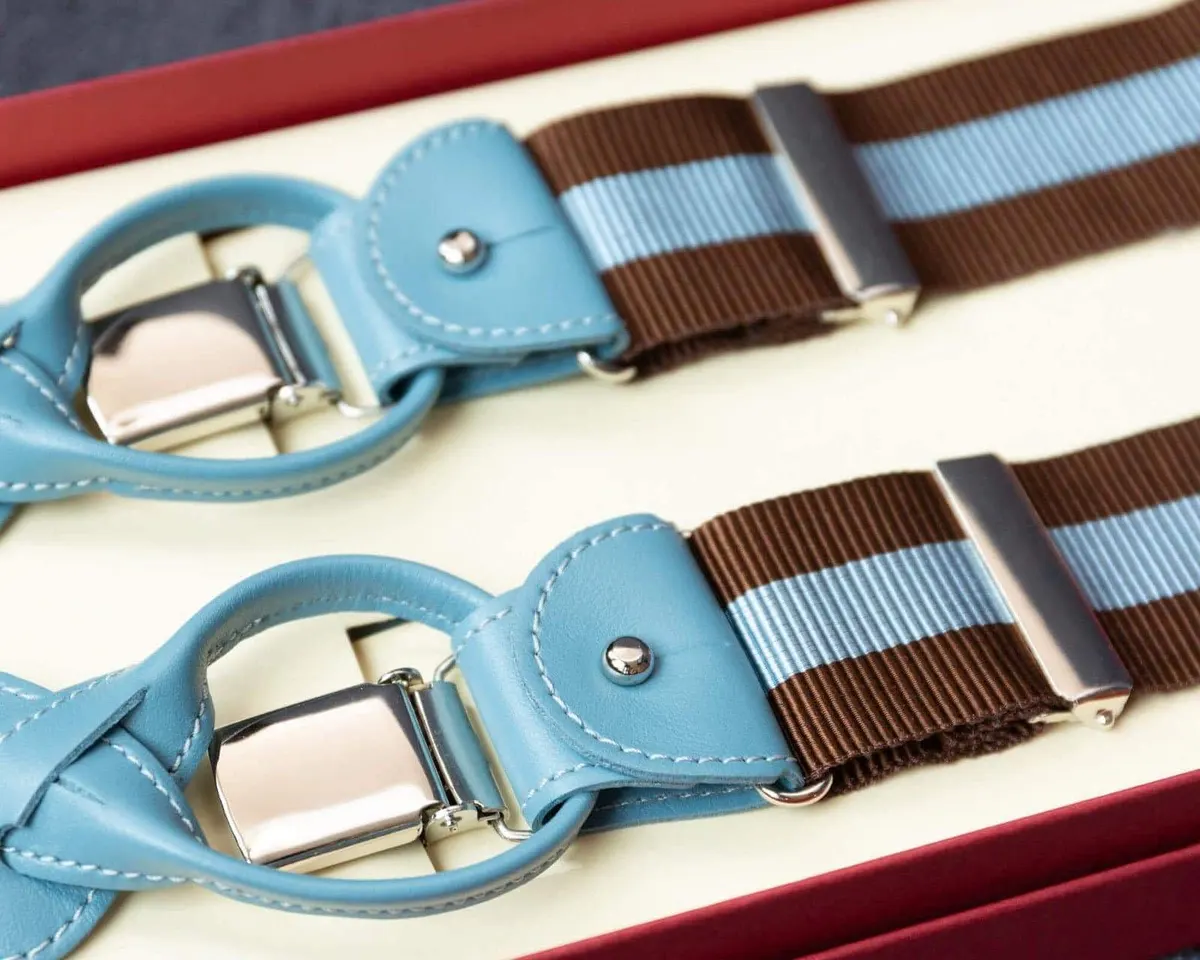 Hosenträger Ripsband Powder Blue Combine