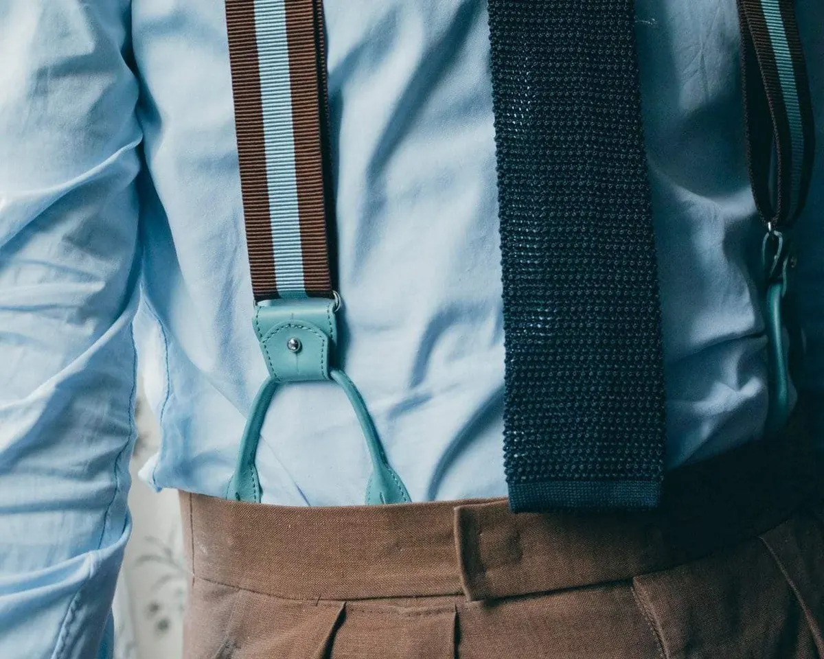 Hosenträger Ripsband Powder Blue Combine - Ansicht 3