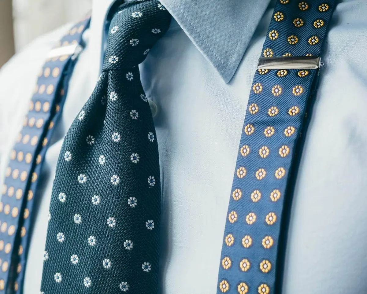 Hosenträger Seide Cravat Blue Classic - Ansicht 3