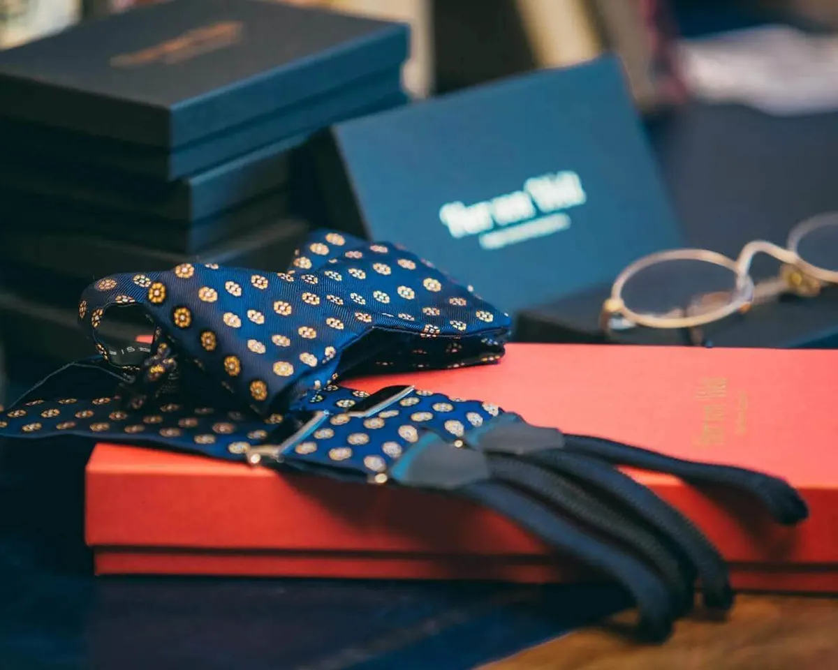 Hosenträger Seide Cravat Blue Classic - Ansicht 4