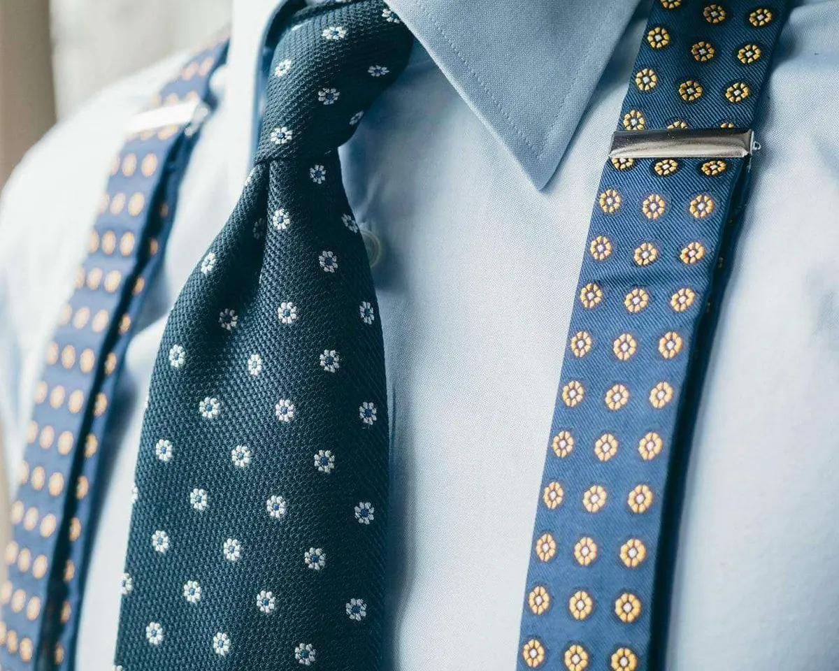 Hosenträger Seide Cravat Blue Combine - Ansicht 3