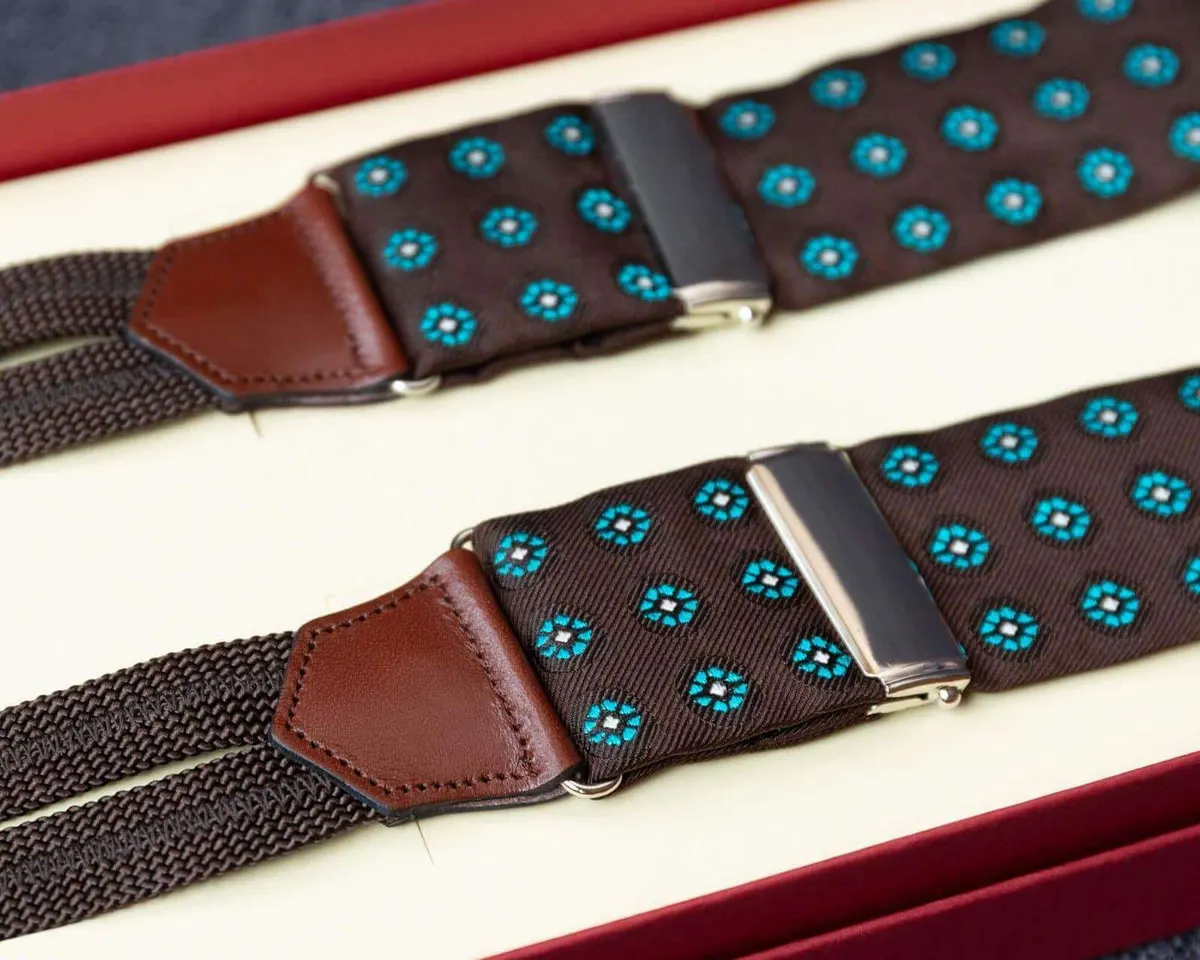 Hosenträger Seide Cravat Brown Classic b