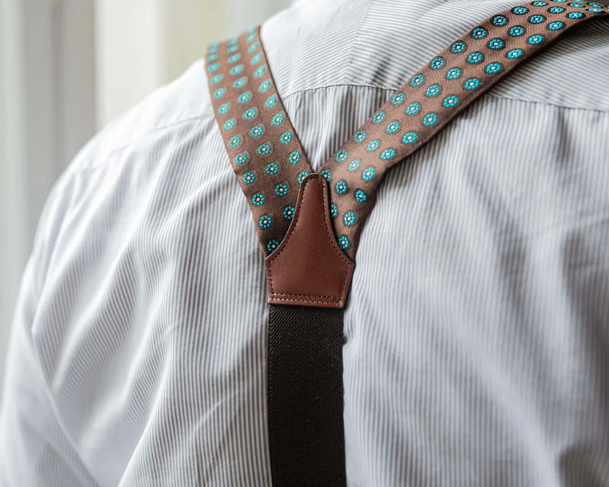 Hosenträger Seide Cravat Brown Classic b - Ansicht 4