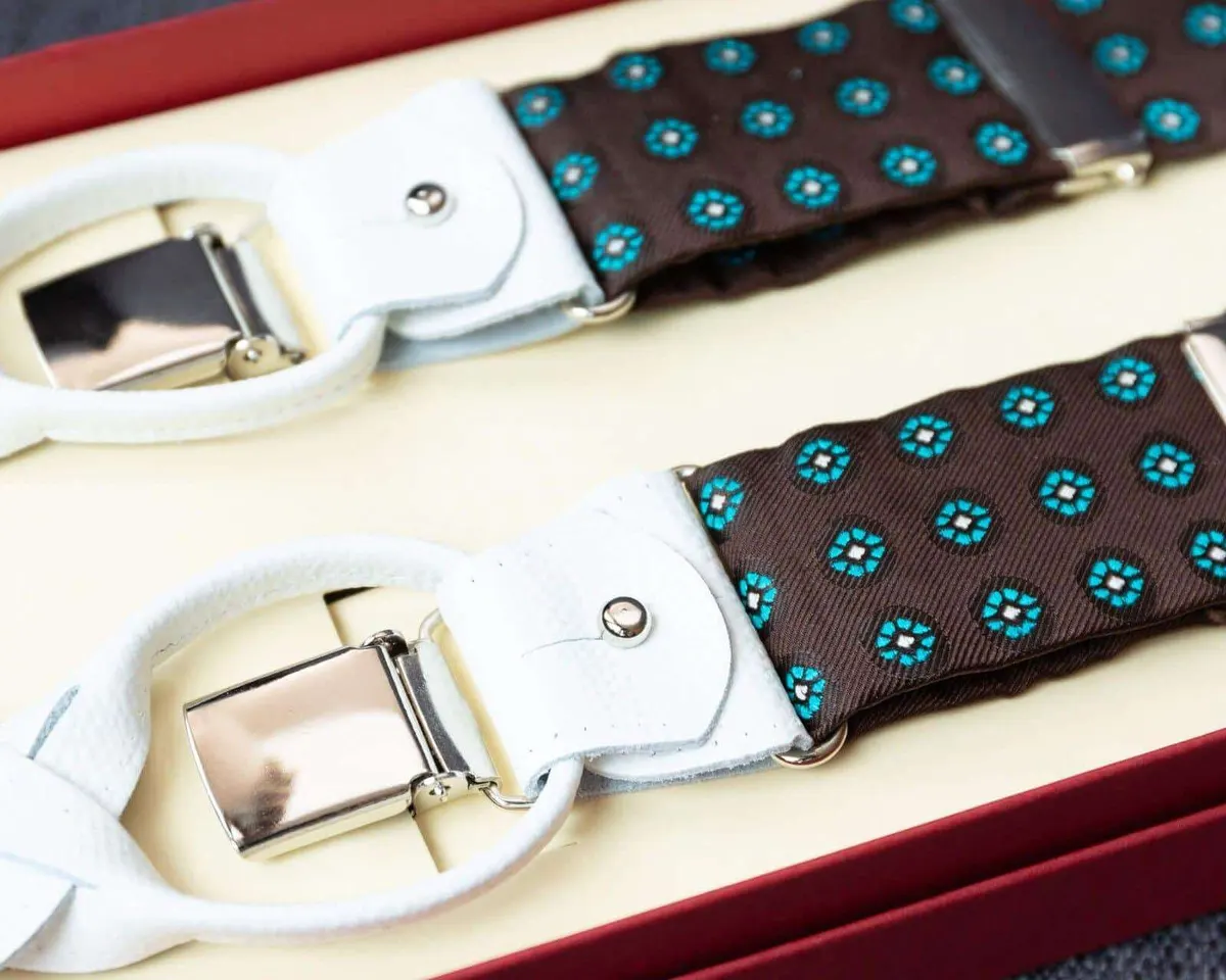Hosenträger Seide Cravat Brown Combine
