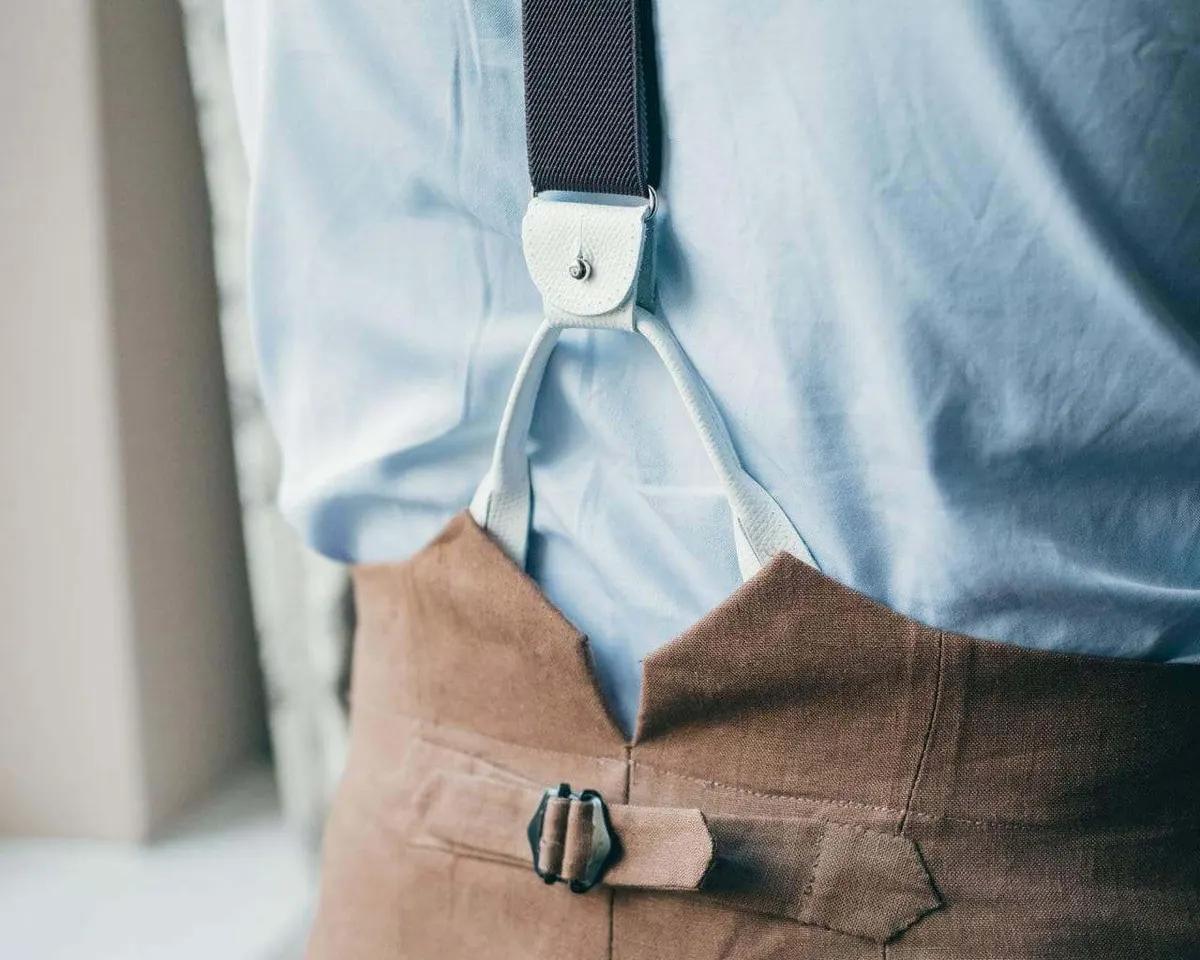 Hosenträger Seide Cravat Brown Combine - Ansicht 4