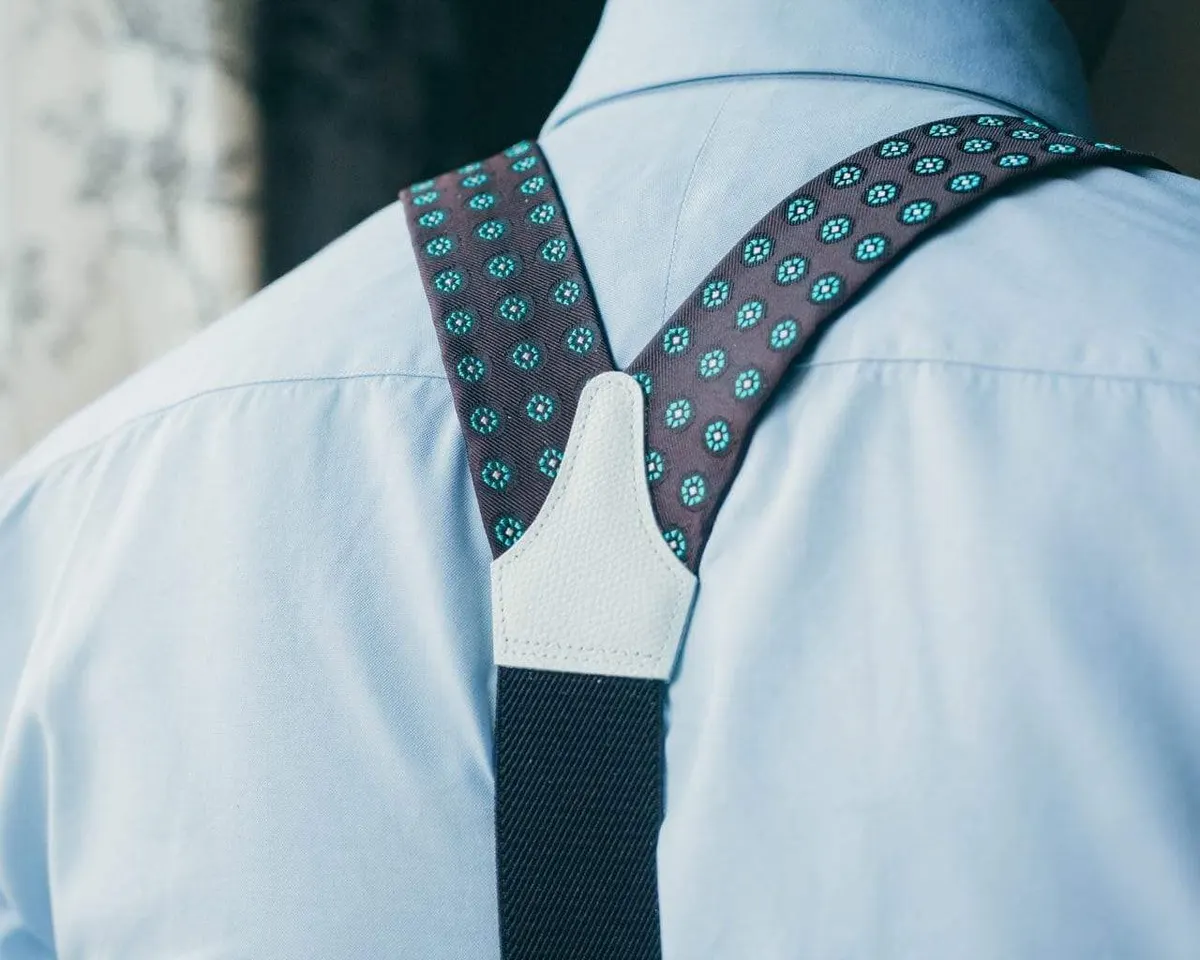 Hosenträger Seide Cravat Brown Combine - Ansicht 3