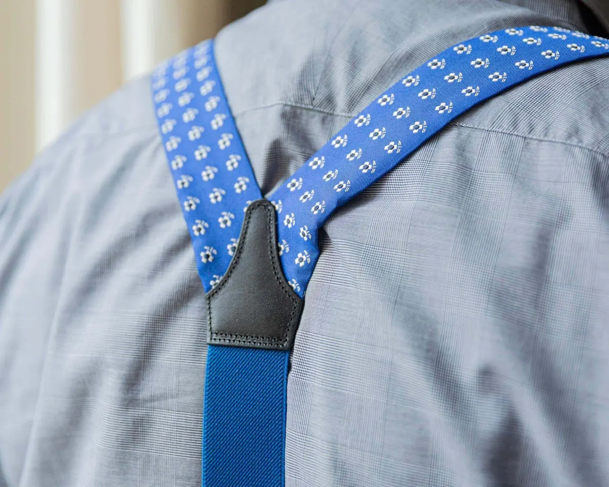 Hosenträger Seide Cravat Floret Lightblue Classic - Ansicht 4