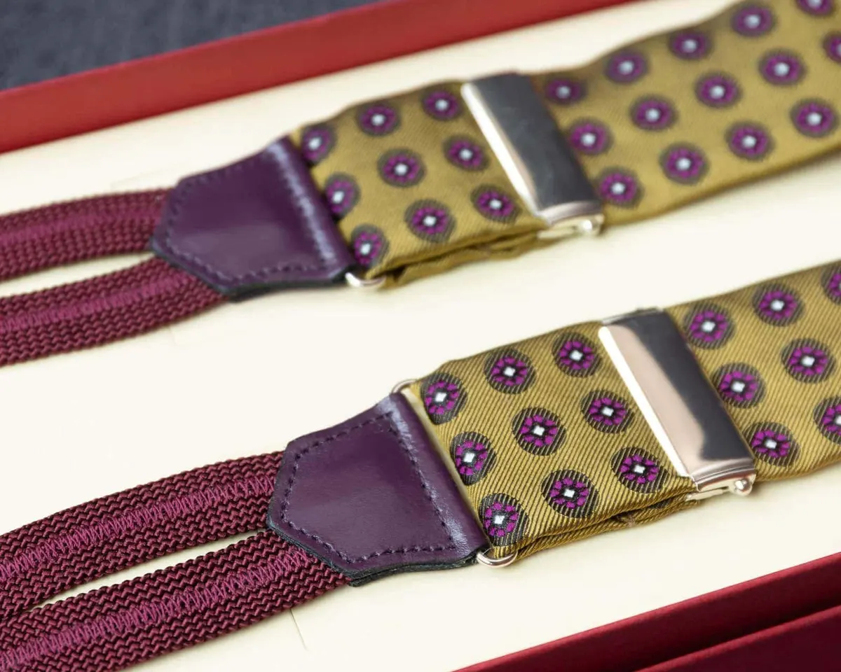 Hosenträger Seide Cravat Gold Classic