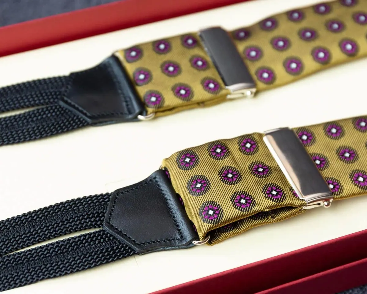 Hosenträger Seide Cravat Gold Classic b
