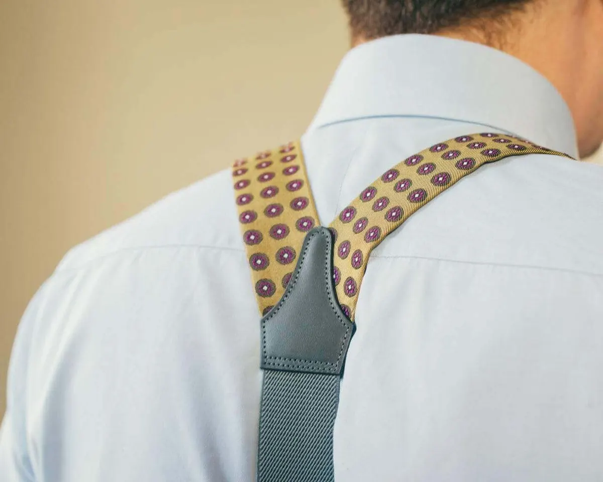 Hosenträger Seide Cravat Gold Combine - Ansicht 3