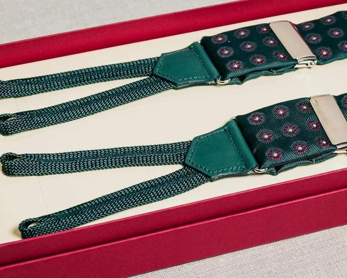 Hosenträger Seide Cravat Green Classic