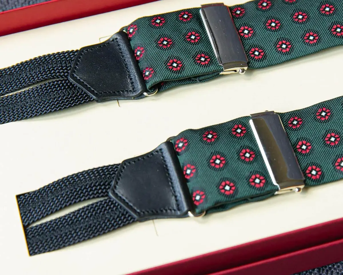Hosenträger Seide Cravat Green Classic b