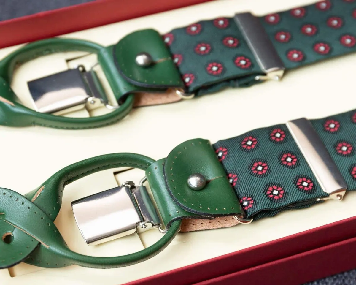 Hosenträger Seide Cravat Green Combine