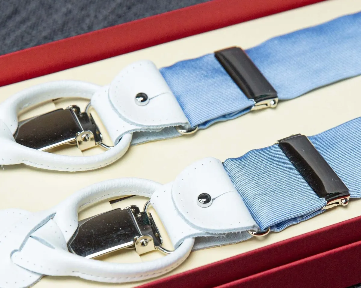 Hosenträger Seide Light Blue Combine