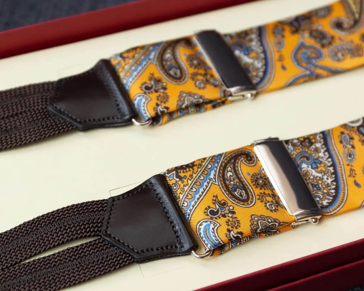 Hosenträger Seide Paisley Ochroid Classic