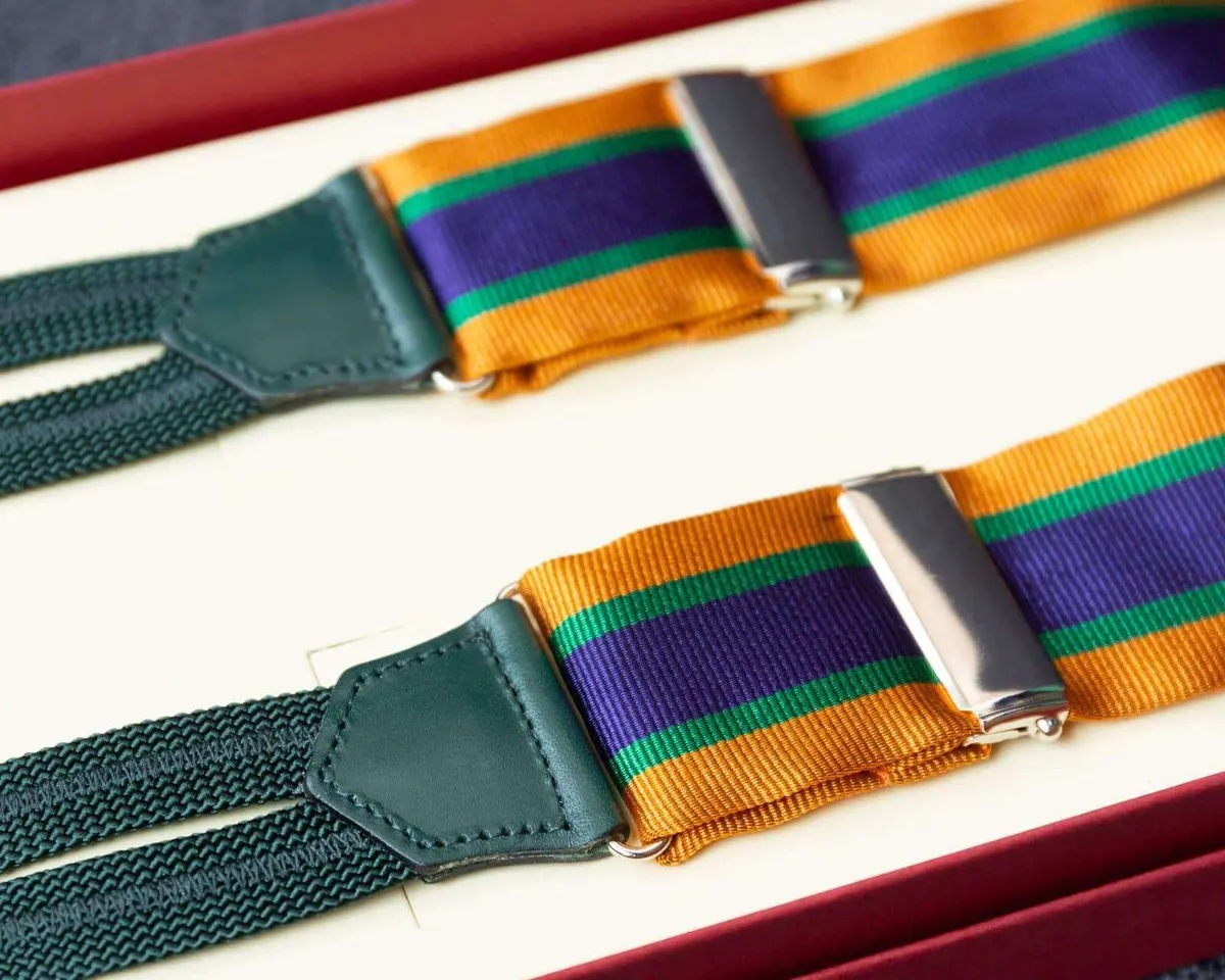 Hosenträger Seide Regimental Lilac Classic