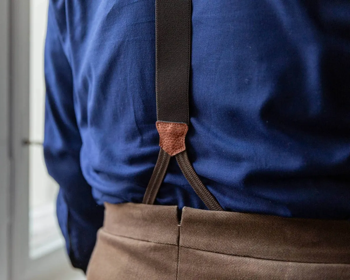 Hosenträger Wolle Tartan Brown Classic - Ansicht 5