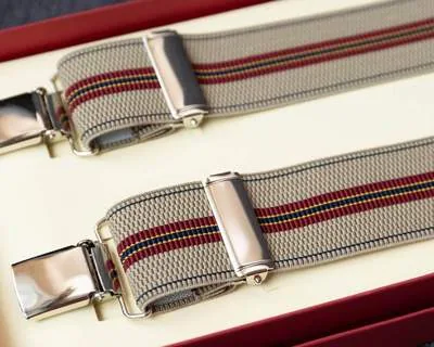 Hosenträger Flex Regiment Beige Clips