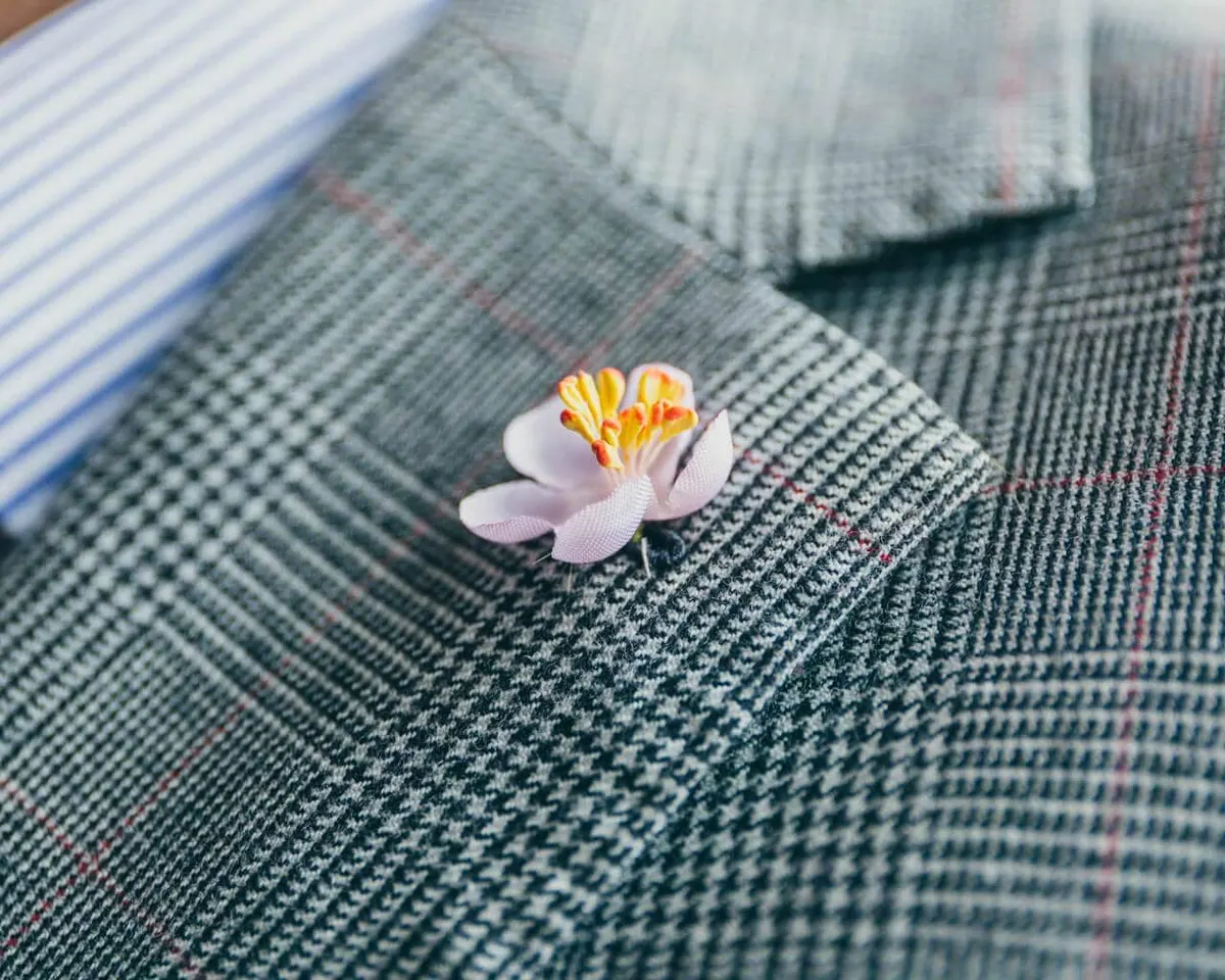 Boutonnière Kirschblüte Rosa Mini (jap. sakura) - Ansicht 6