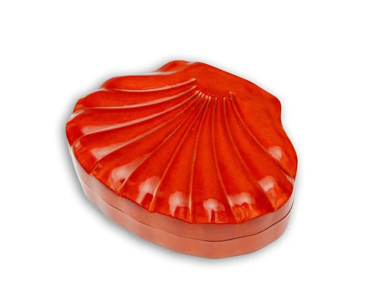 Schmuckschatulle Muschelform Arancione