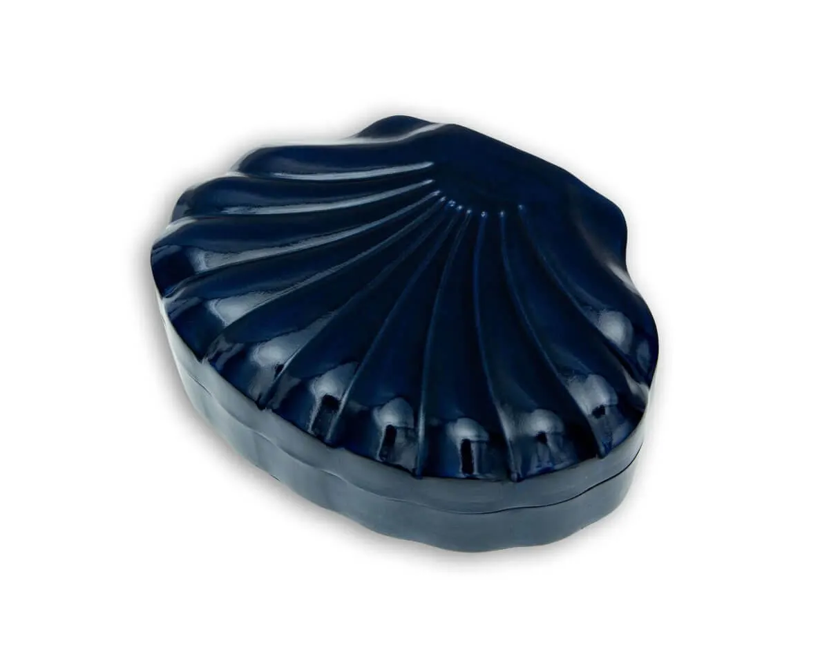 Schmuckschatulle Muschelform Blu