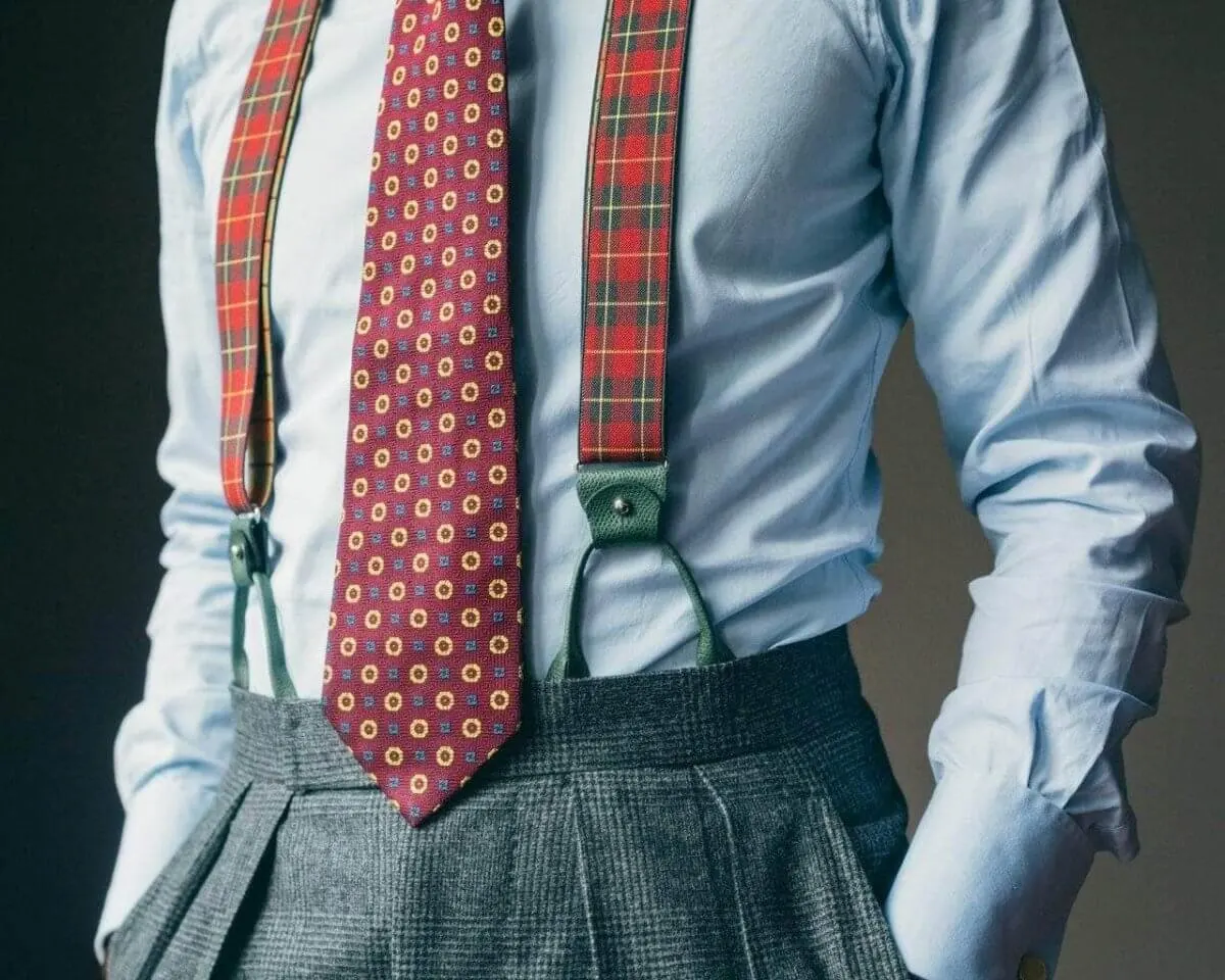 Schottenkaro und Tartan - karierte Hosenträger