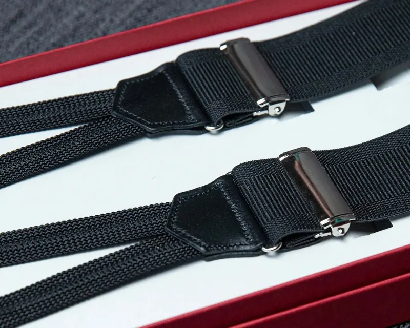 Hosenträger Flex Plain Black Classic, Titelbild der Themenwelt Schwarze Hosenträger