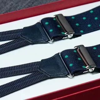 Hosenträger Flex Dots Green b Classic - Symbolbild, gezeigt ist: Hosenträger Flex Dots Green Classic